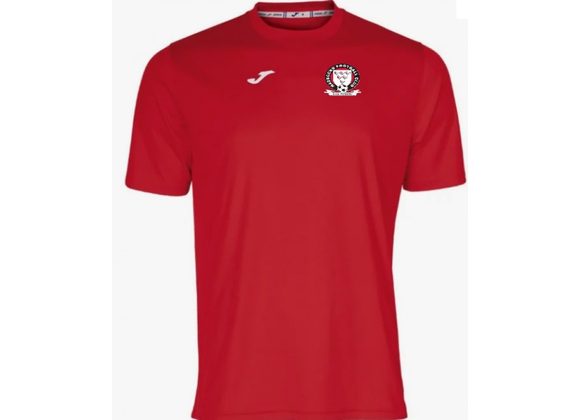 SALE Hassocks FC Red Combi Tee Age 3-4