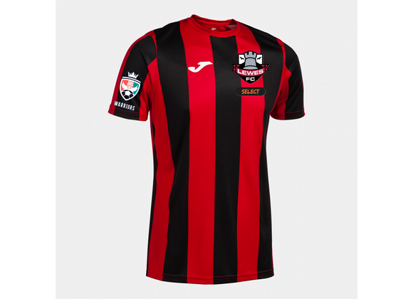 Lewes FC  Select Match Shirt Adult Red/Black (Inter Classic)