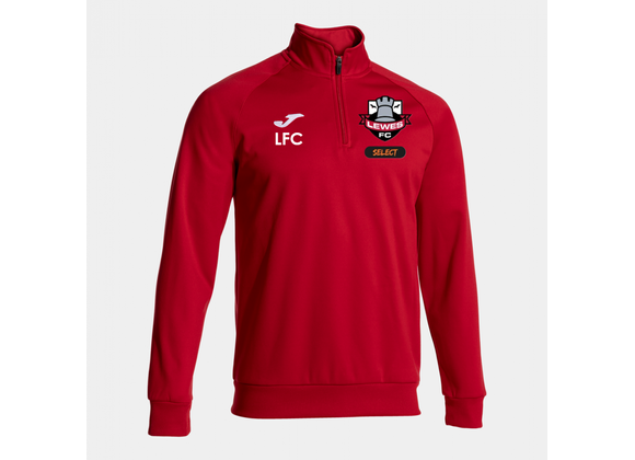 Lewes FC Select Training Quarter Zip Red Adult (Faraon)