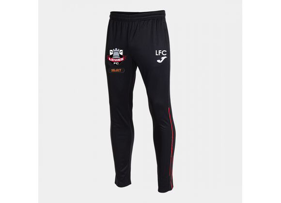 Lewes FC  Select Training Pants Junior Black/Red (C8)