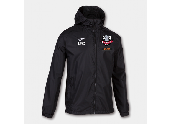 Lewes FC Select Training Rain Jacket Junior Black (Cervino)