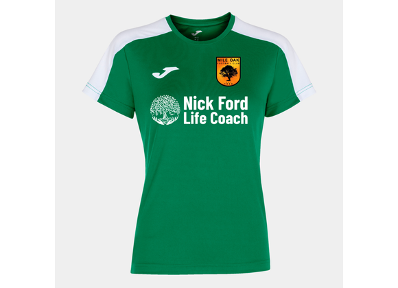 Mile Oak Women Away Shirt Womens Fit Green/White (Academy 3)