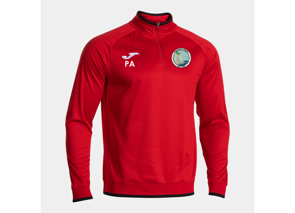 Peacehaven Athletic Training Quarter Zip Red/Black (Combi Premium)