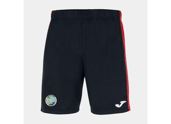 Peacehaven Athletic Match Shorts Black/Red (Maxi)