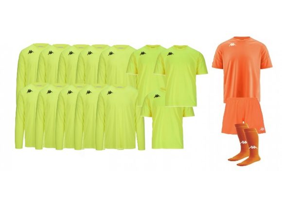 SALE - 13 x Kappa Shirts plus GK Full Kit PRINTED size 14 year old and Small Adult