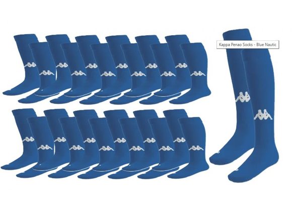 SALE - 13 x Kappa Royal Blue Socks Adults shoe size 43-46