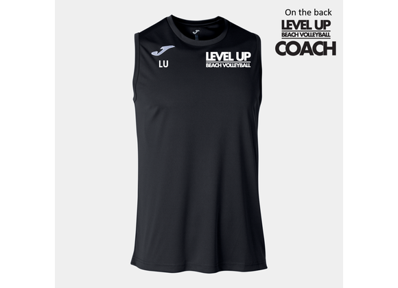 Level Up Beach Volleyball Coaches Vest Black (Basket)