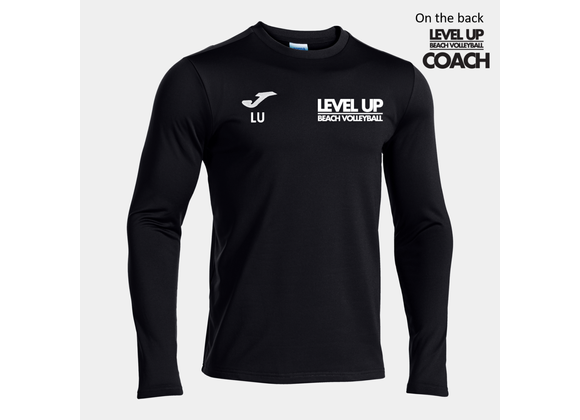Level Up Beach Volleyball Coaches Sweatshirt Black (Tactica)