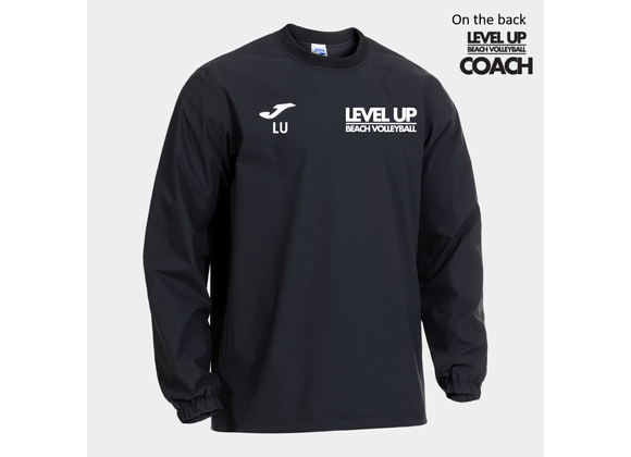 Level Up Beach Volleyball Coaches Rainjacket Black (Stimulus)