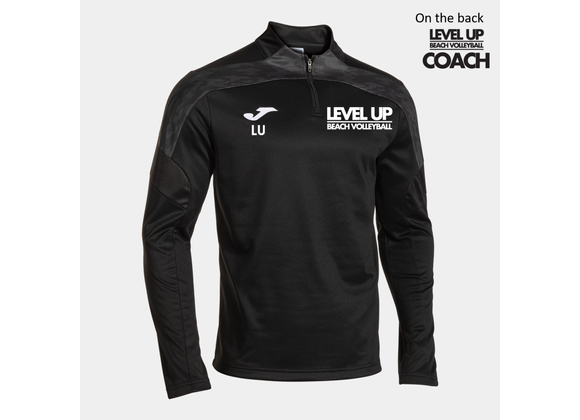 Level Up Beach Volleyball Coaches Sweatshirt Black (C8)