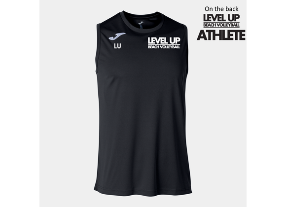 Level Up Beach Volleyball Athletes Vest Black (Basket)
