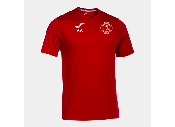Hollingbury Park Tennis Club Shirt Red Adult (Combi)