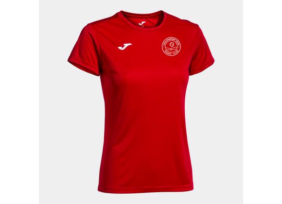 Hollingbury Park Tennis Club Tee Women Fit Red (Combi)