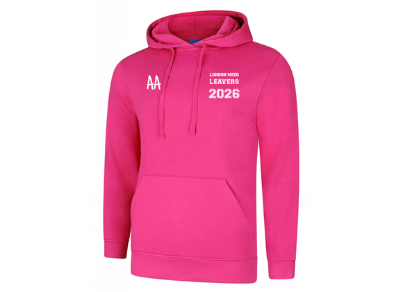 London Meed Leavers Hoodie 2026 Hot Pink (UC)