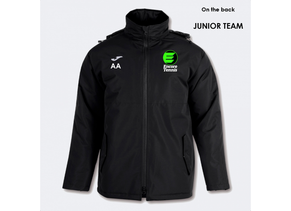 Encore Tennis Rain Jacket Black Junior (Trivor)