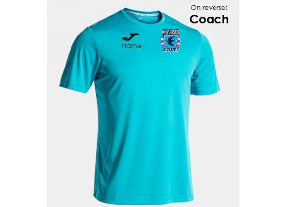 Mid Sussex Netball Coaches Tee Turquoise Adult (Combi.010 )