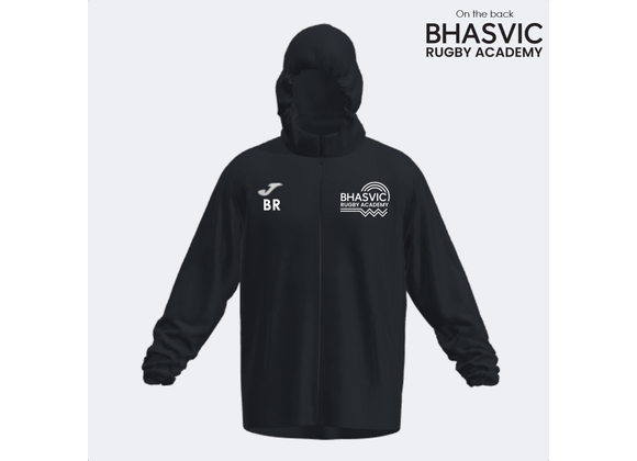 BHASVIC Rugby Shower Jacket Black Adult (Iris)