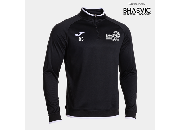 BHASVIC Basketball Quarter Zip Black Adult (Premium)