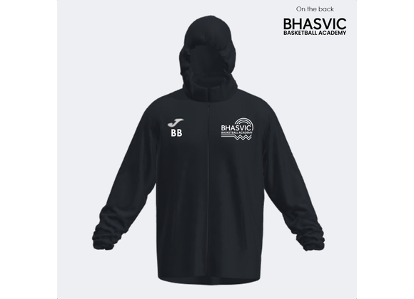 BHASVIC Basketball Shower Jacket Black Adult (Iris)