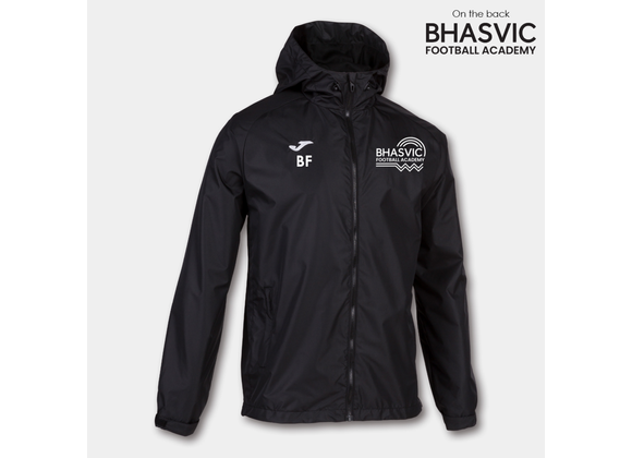 BHASVIC Football Rain Jacket Black Adult (Cervino)