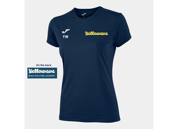 Yellowave Beach Volleyball Academy Tee Navy Womens (Combi)