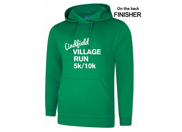 Lindfield Village Run Hoody Green Adults (UC) 