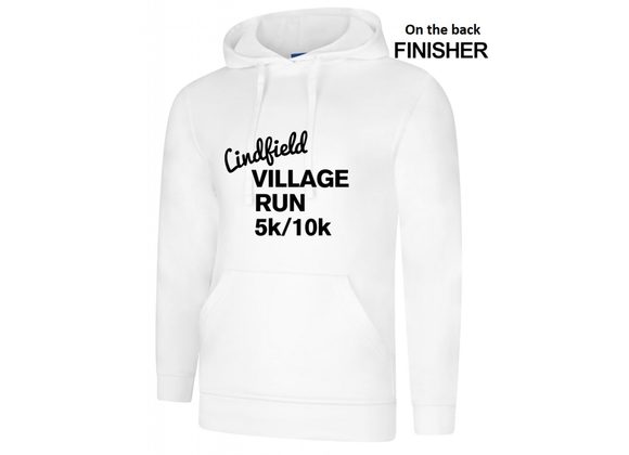 Lindfield Village Run Hoody White Adults (UC) 