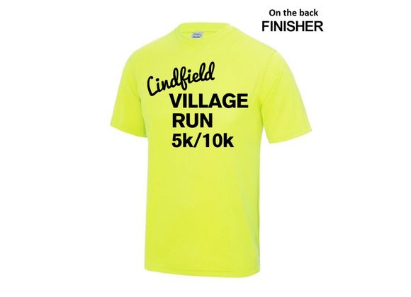 Lindfield Village Run T-Shirt Yellow Juniors (UC) 