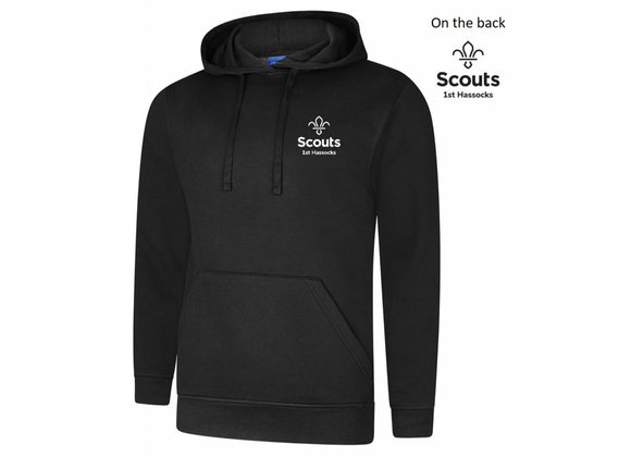 Scouts 1st Hassocks Hoody Black Adult (UC)