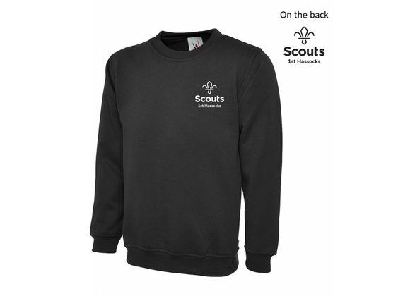 Scouts 1st Hassocks Sweatshirt Black Junior (UC)