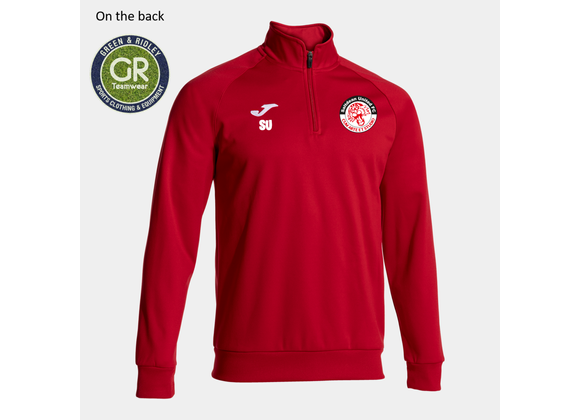Saltdean United FC Training Quarter Zip Red (Faraon)