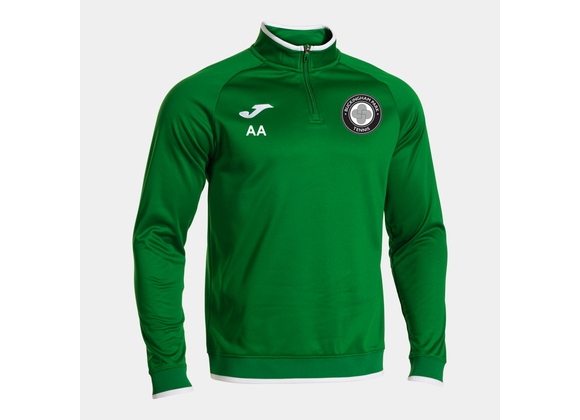Buckingham Park Tennis 1/4 Zip Green Junior (Premium)