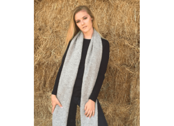 Extra Long natural wool scarf