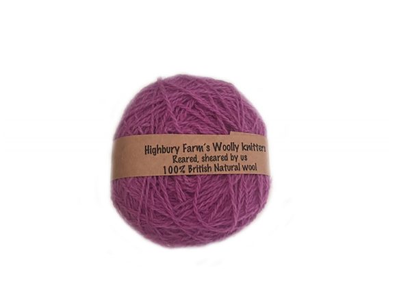 pinky plum 4ply yarn 