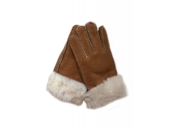Sheepskin Gloves - Tan 