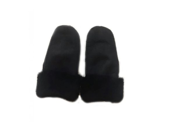 Sheepskin mittens - Black