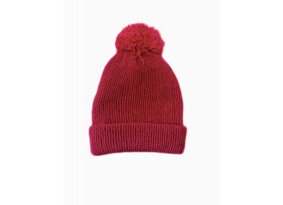 Bobble hat - red