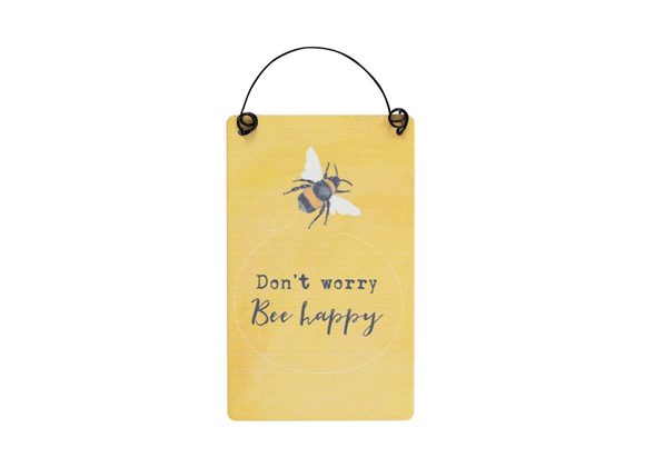 Don't Worry Bee Happy Mini Sign