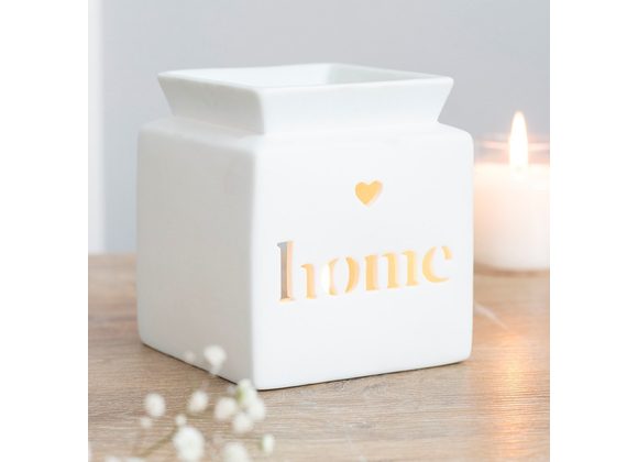 White Home Cut Out Oil Burner