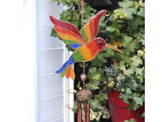 Multi-coloured Hummingbird Windchime