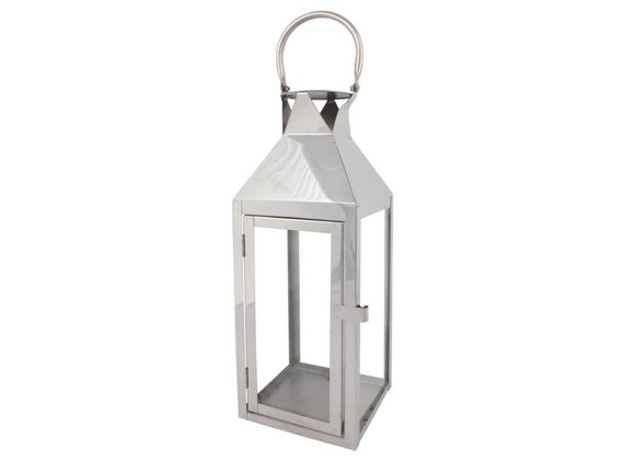 Large Silver Lantern RRP £35.99 STOCK DUE 28/2/22