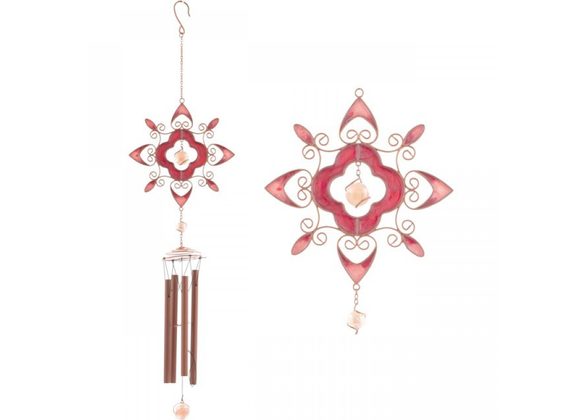 Red Abstract Windchime