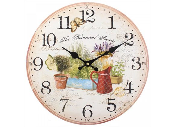 Shabby Chic The Botanical Society Wall Clock STOCK DUE 20/11/21