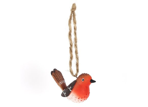 Robin Resin Hanging Decoration STOCK DUE 3/12/21