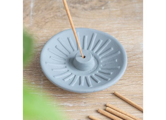 Grey Energy Terracotta Incense Plate