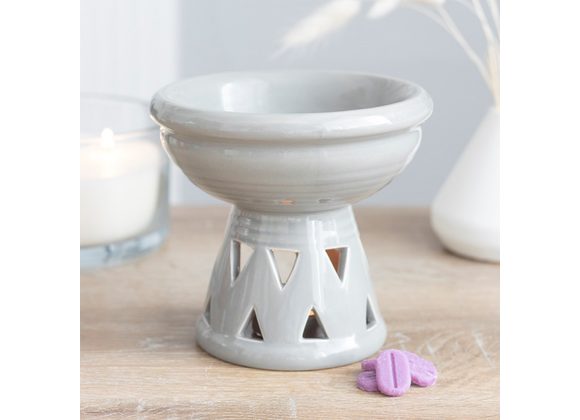 Grey Deep Bowl Oil Burner STOCK DUE 20/11/21