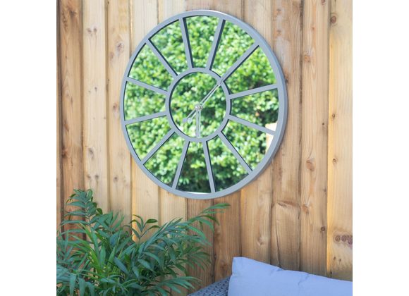 Mirrored Garden Clock RRP £84.99 STOCK DUE 20/11/21