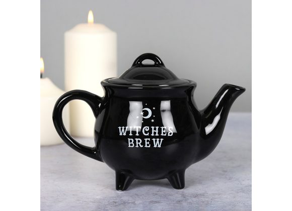 Witches Brew Black Ceramic Tea Pot