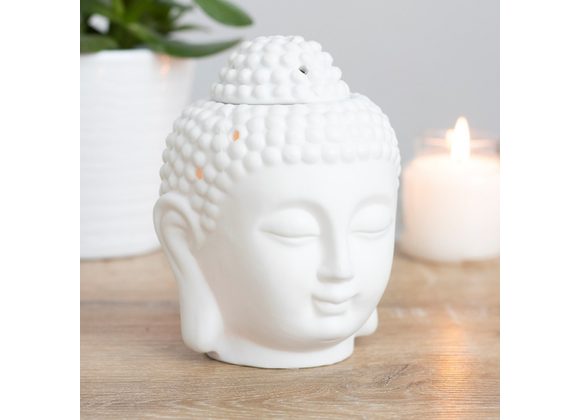 White Buddha Head Oil Burner