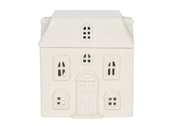 White Ceramic House Oil Burner STOCK DUE SOON